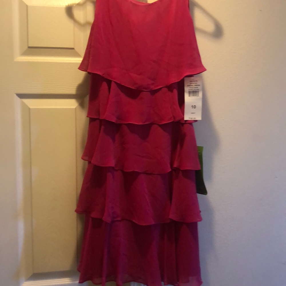 Hot pink dress